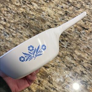 CorningWare White and Blue Floral Saucepan 1 Pint